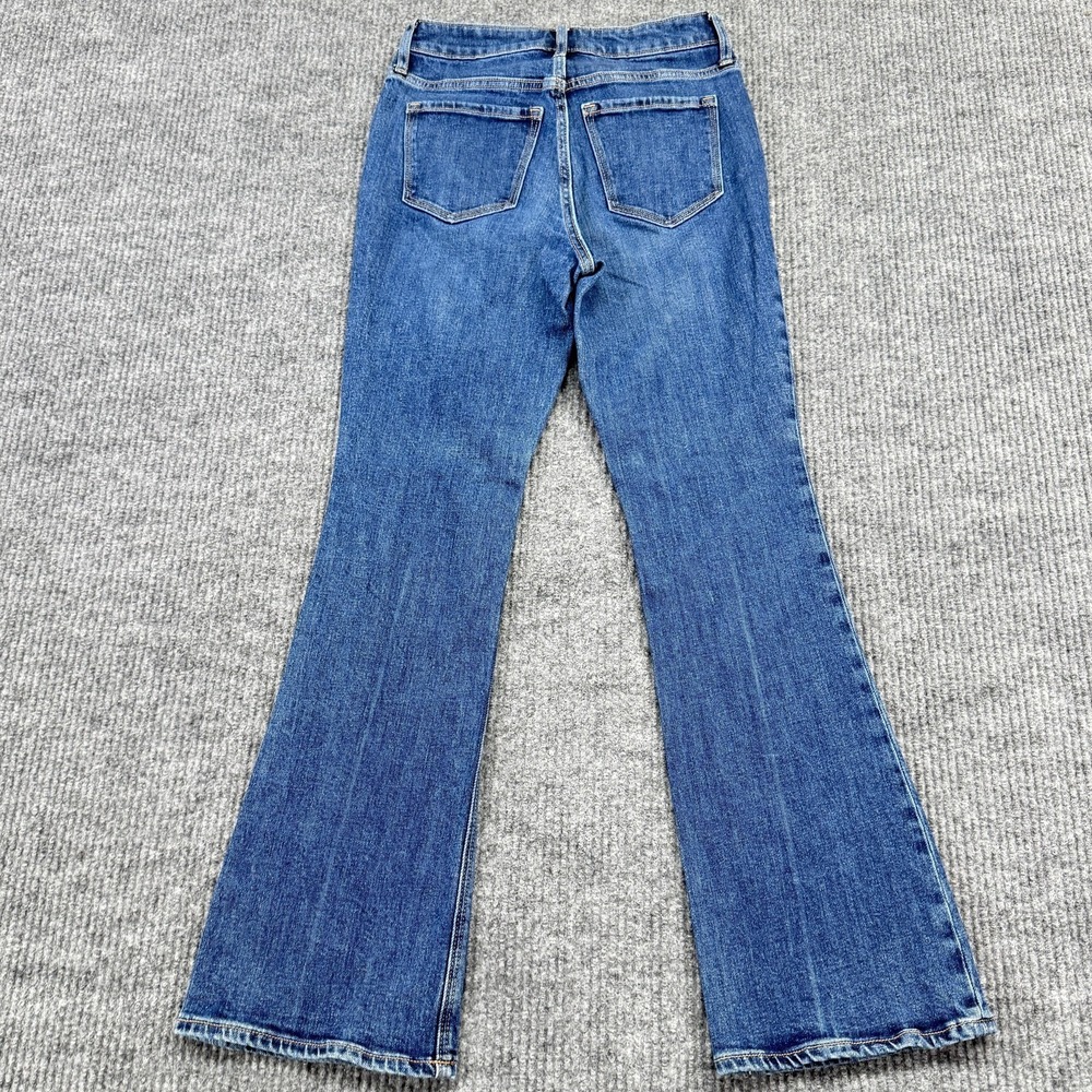 Old Navy Extra High-Rise Flare Jeans Womens 2 Blue Medium Wash Stretch Denim - Picture 5 of 12